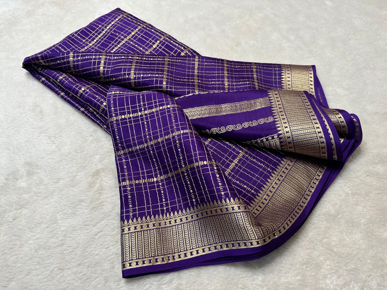 Purple Soft Silk Saree