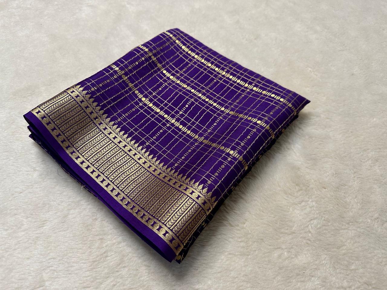 Purple Soft Silk Saree