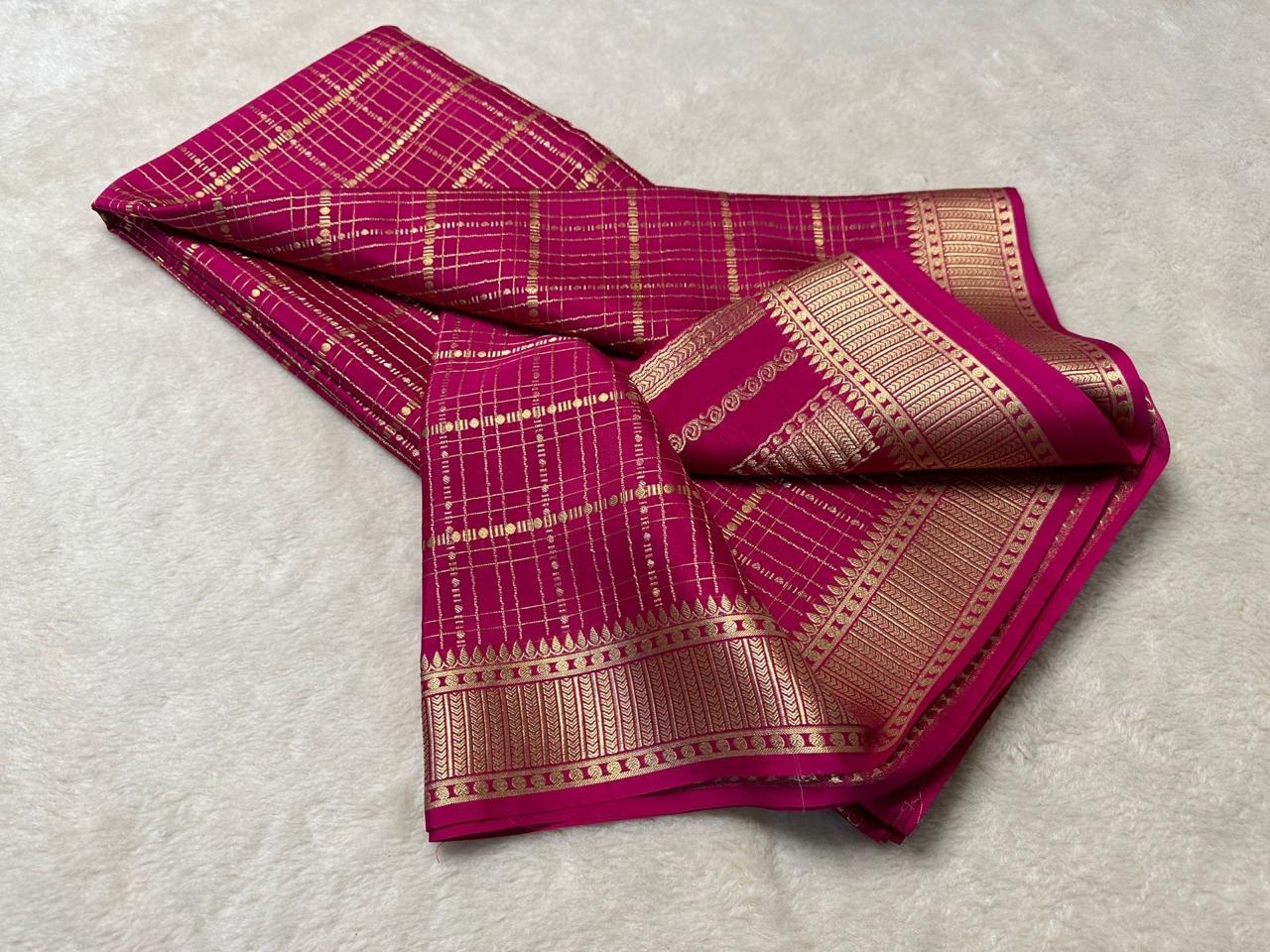 Pink Soft Silk Saree