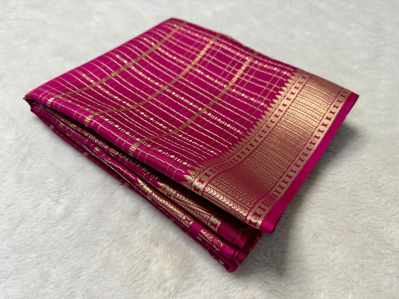 Pink Soft Silk Saree