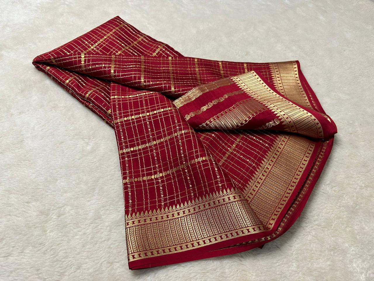 Marun Soft Silk Saree