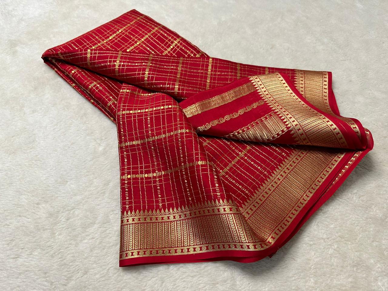 Red Soft Silk Saree