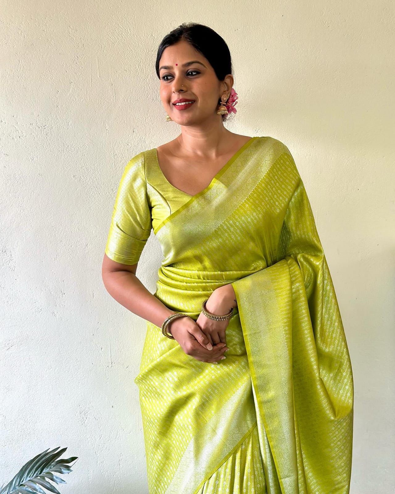 Pista Soft Silk Saree